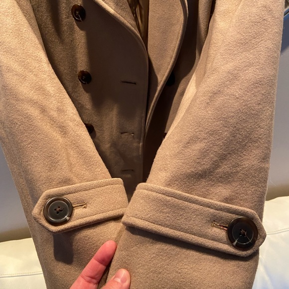 GAP XL (armpit 22 length 33) - Beige Brown Tan Camel pea coat jacket - Picture 6 of 14